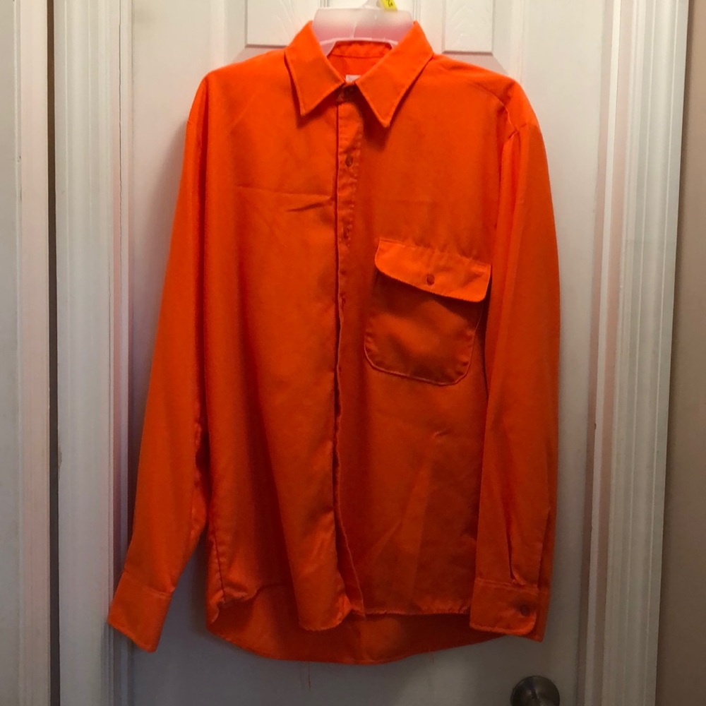 Men’s Orange flannel shirt